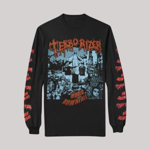 LONGSLEEVE - TERRORIZER - WORLD DOWNFALL (BLUE ART)