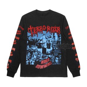 LONGSLEEVE - TERRORIZER - WORLD DOWNFALL (BLUE ART)