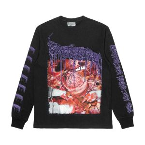 LONGSLEEVE - REEKING PILE OF SEPTIC BRAIN FLUID – THE MECONIUM EXCREMENT (BLACK)