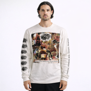 LONGSLEEVE – Epiploenterocele Pusliquid Wormchunk – Copremetophiliac Obsession with Cesspool Eruption (WHITE)