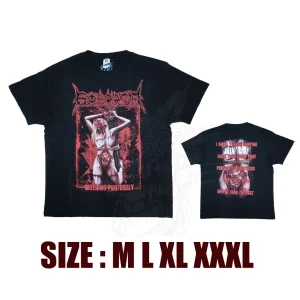 T-SHIRT - GORGASM - BLEEDING PROFUSELY - ALTERNATIVE ART