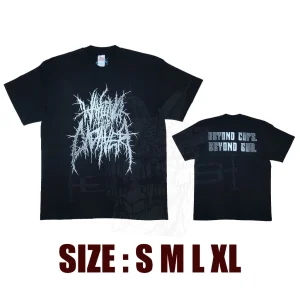 T-SHIRT - WAKING THE CADAVER - BEYOND COPS, BEYOND GOD logo