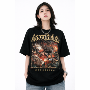 T-SHIRT - DOWN FOR LIFE - Kalathida