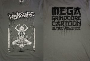 T-SHIRT – WARSORE – MEGA GRINDCORE CARTOON ULTRA VIOLENCE GREY