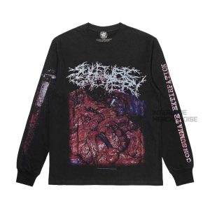 LONGSLEEVE - SULFURIC CAUTERY – CONSUMMATE EXTIRPATION - BLACK