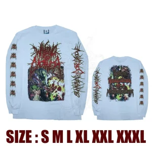 LONG SLEEVE – WAKING THE CADAVER – Perverse Recollections Of A Necromangler – White