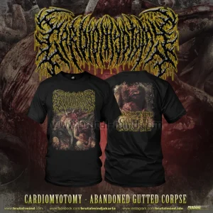 PRE ORDER T-SHIRT – CARDIOMYOTOMY – ABANDONED GUTTED CORPSE
