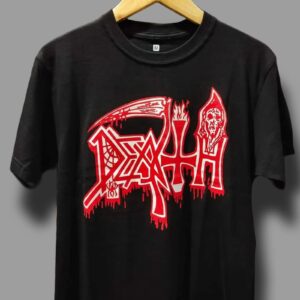T-SHIRT - DEATH LOGO ALL OVER EUROPE TOUR 89