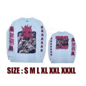 LONG SLEEVE - WAKING THE CADAVER - CORPSE DECOMPOSITION - WHITE